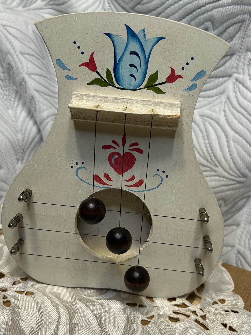✨ Vintage Handpainted Door Harp ✨